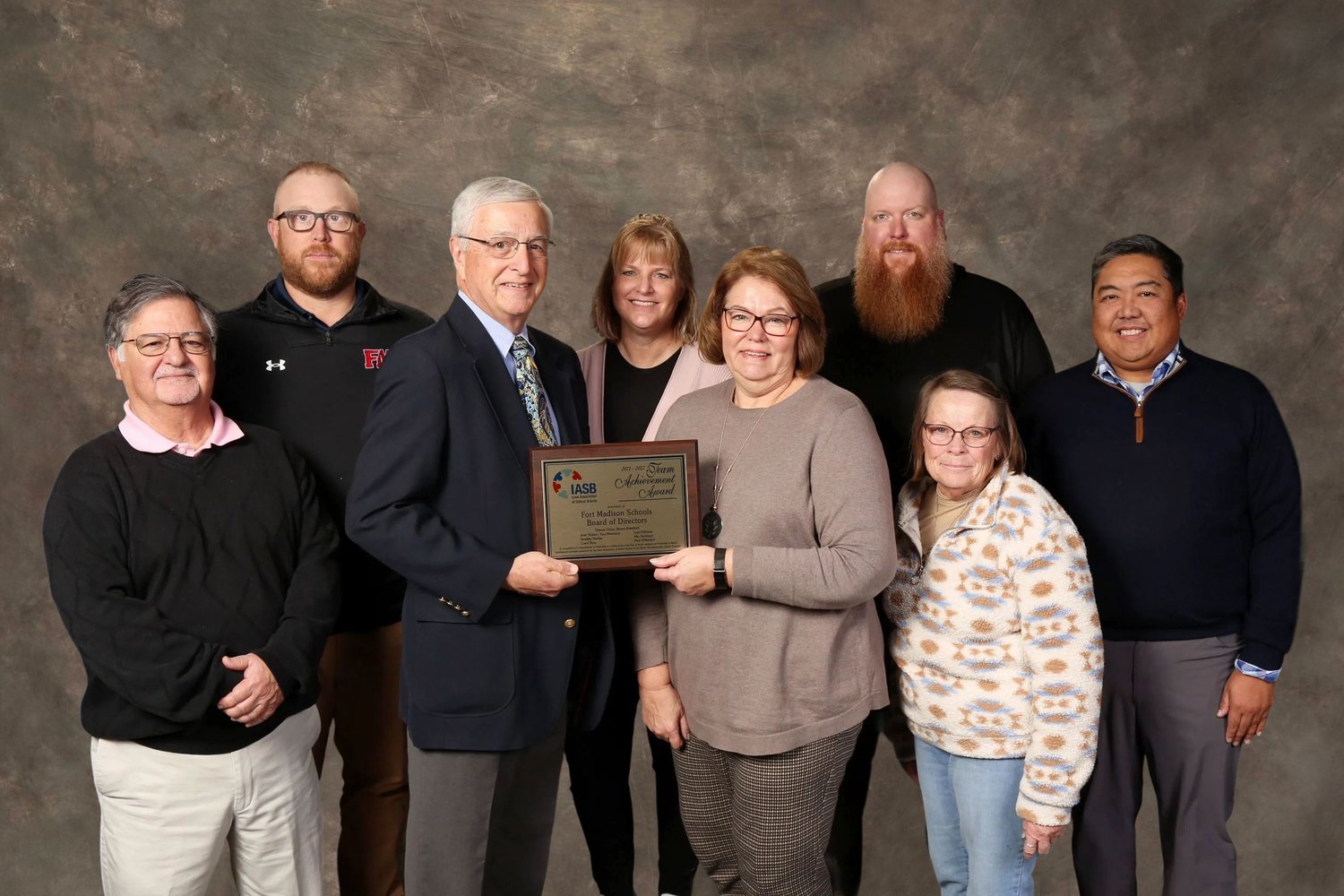 The Fort Madison School Board was honored at the past Iowa Association of School Boards for individual growth and learning.