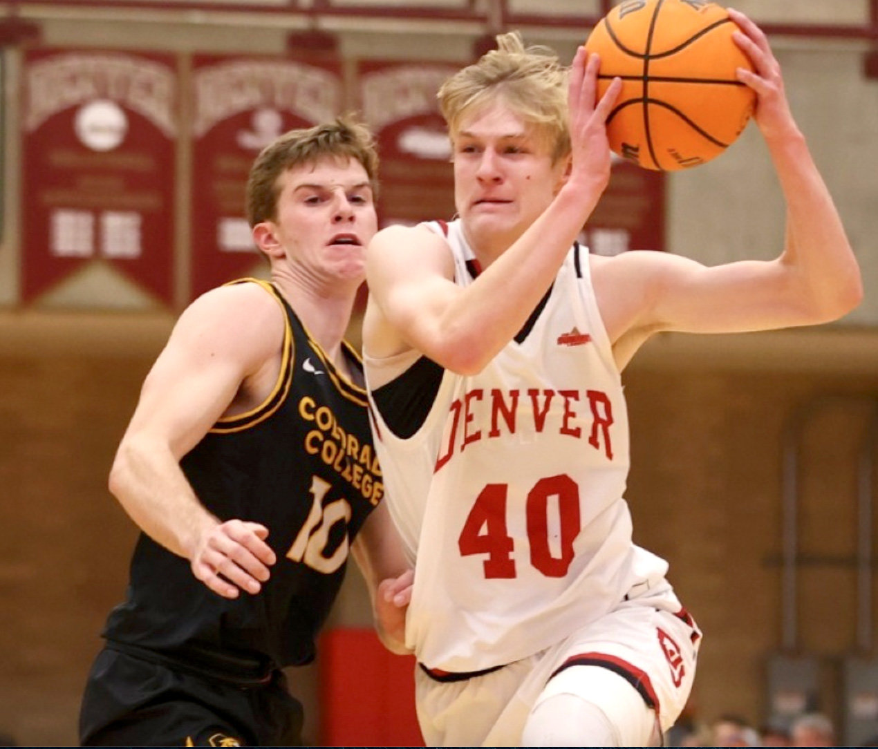 The Denver Pioneers Ben Bowen, son of former Fort Madison and Iowa standout Ryan Bowen will be playing at Western Illinois University on Saturday.