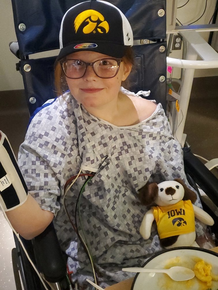 Emily Walker, 10, of Fort Madison, is suffering from cardiomyopathy and has been hospitalized in Iowa City.