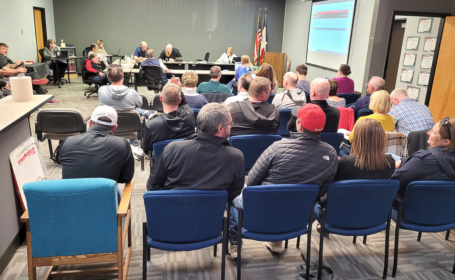 The Central Office Board Room of the Fort Madison Community School District was full Monday night as the board decided to end shared agreements with Central Lee and Holy Trinity Catholic after this athletic year.