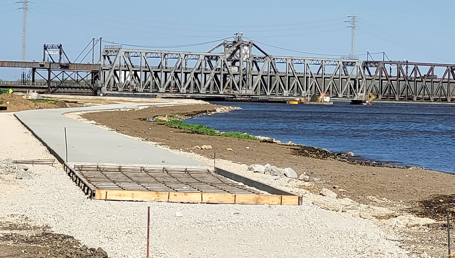 A new 10-foot wellness path has replaced the road next to the river on the east part of Riverview Park. The path will hook up with another path that runs along the marina and out to turnaround on the jetty wall.
