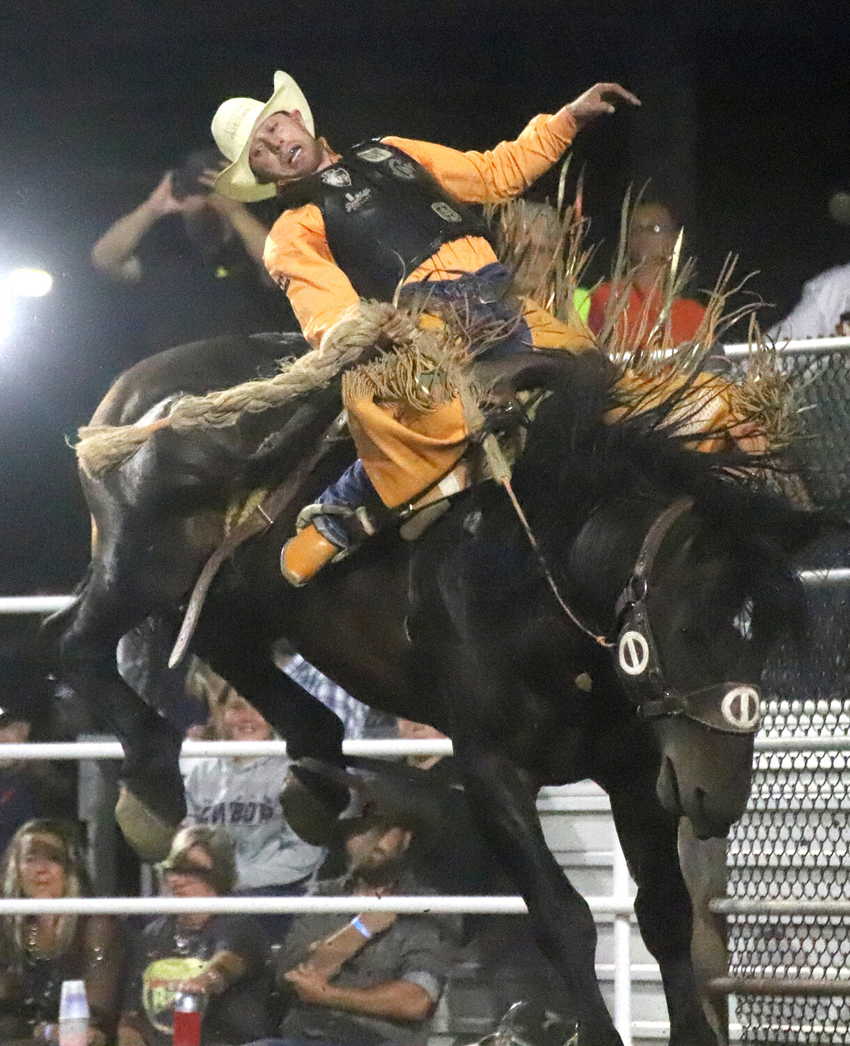 Bronc Riding was again on full display Wednesday night at the Jim Baier/Dodge Ram Chute-Out kicking off the 75th Tri-State Rodeo Wednesday in Fort Madison.