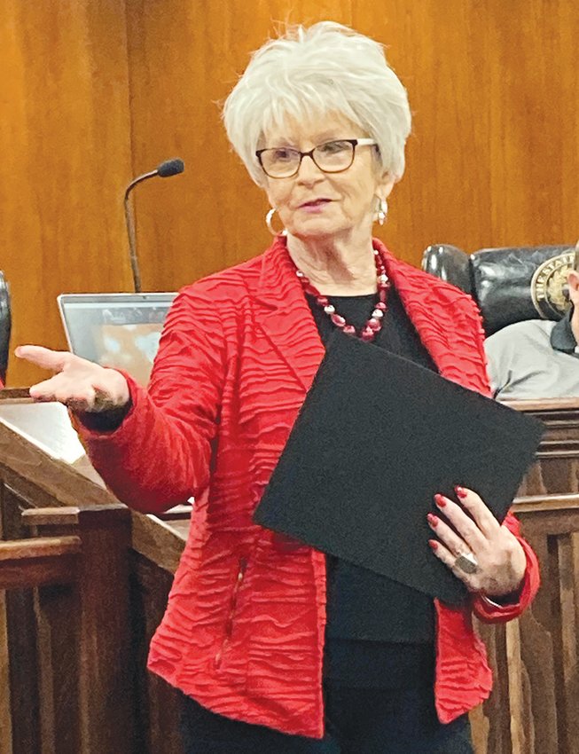 Glenda Alston retired after working more than 36 years in the County Clerk&rsquo;s Office. She was recognized for her service during the Dec. 13 Commissioners Court meeting.