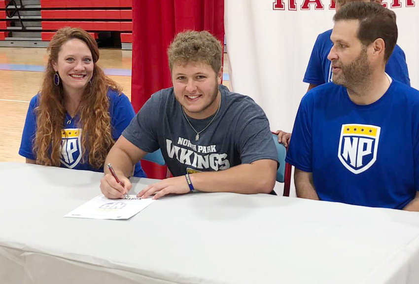 enior Cade McKinstry, of Lumberton High School, signed a national letter of intent to play college football at North Park  University in Chicago, Ill. He is the son of Tyler and Kim McKinstry.