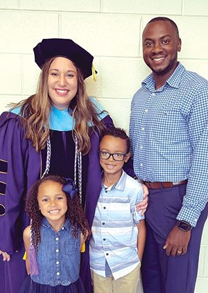 Dr. Katy Ann Trotty graduated from the University of Mary Hardin-Baylor with a doctorate of Education with an emphasis on Leadership in Nursing Education in May of 2022.   Trotty was a graduate of Kountze High School in 2007. She went on to obtain her Bachelor of Science in Nursing from Stephen F. Austin State University in 2011 ad her Master of Science in Nursing Education from the University of Texas at Tyler in 2014.   She has been working as a nursing professor at SFA since 2013. She is married to Bryan Trotty, a 2004 graduate of Kountze High School and a fellow alumni of SFA.  She is a mom to Noah, age 8, and Harper, age 5.
