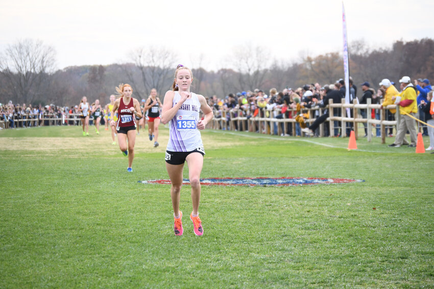 Pleasant Hill’s Brooke Beck (1355) is about to begin her senior year and will be attempting to become a four-time all-state cross country runner. She has finished 12th, 5th and 18th at the Class 4 state meets during her first three years. Beck, who is a two-time 400-meter dash state champ on the track, and the rest of the fall sports teams officially begin practice Monday.