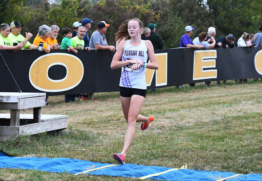 Pleasant Hill senior Brooke Beck led the Chicks to a win at the Ray-Pec Invitational on Saturday. Beck finished second in the small class race.