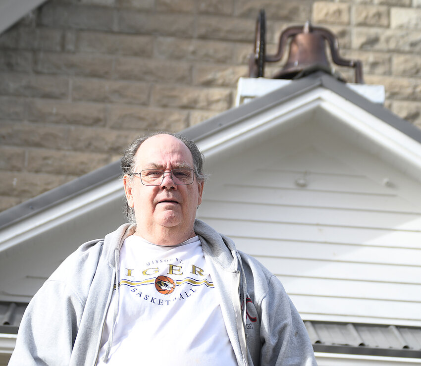 Gunn City Christian Church Pastor Steve Winnie is happy a new bell was purchased for the small town church after the previous one, which was more than 130 years old, was stolen and destroyed in September of 2023. The new bell was purchased and picked up in Arkansas before being installed in the fall.