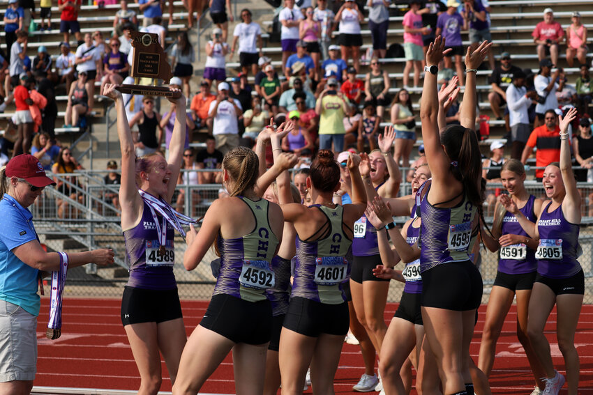 The Pleasant Hill girls track and field team placed fourth at the Class 4 state championship. It was the Chicks' second state trophy in three years.