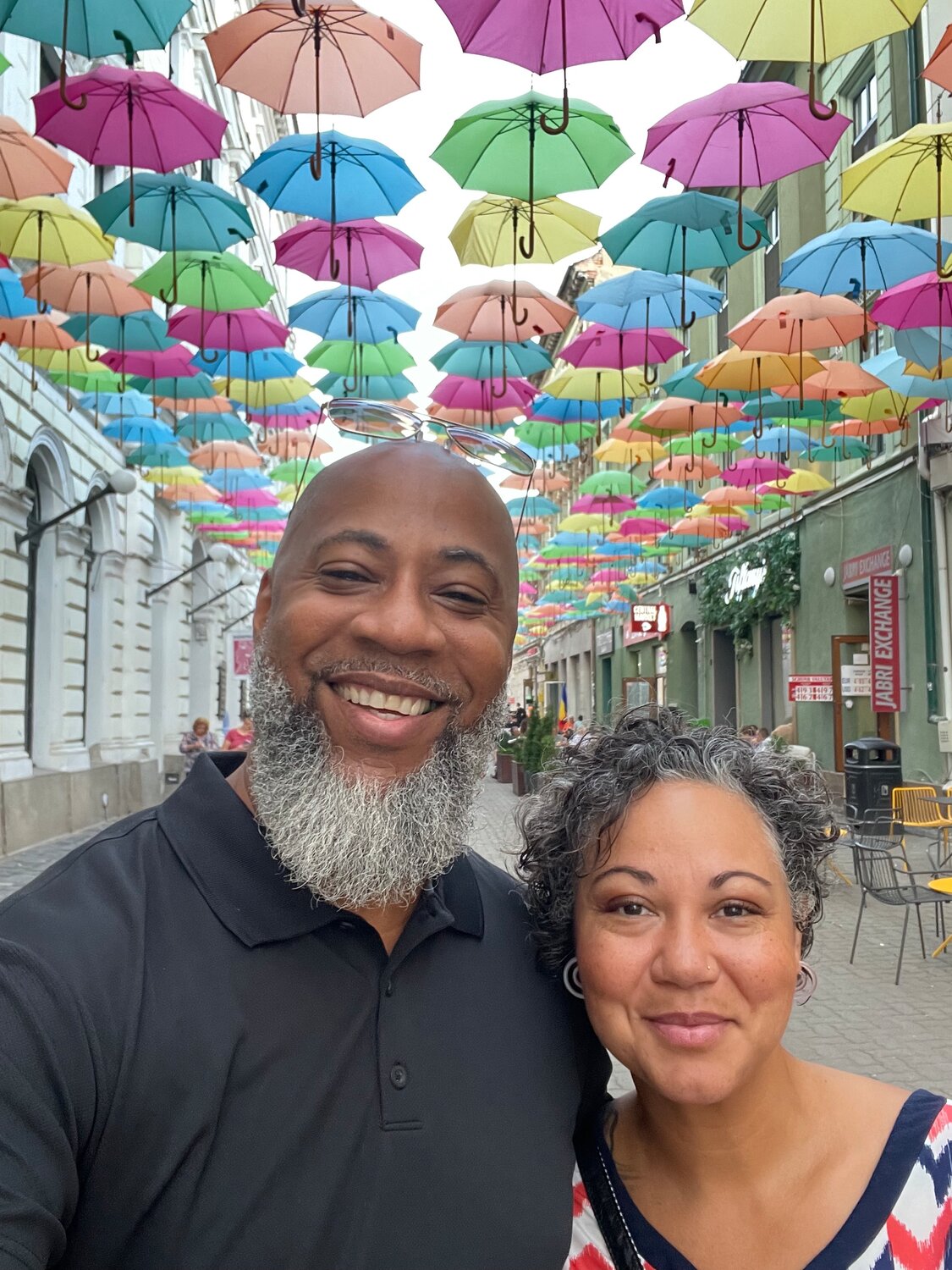 Marc and Tamar Jackson recently returned from Romania where he was visiting for work as a Bible-based transformational life coach from Sept. 19 to Oct. 3. While there, the Harrisonville couple had a moment to take in some of the sights.