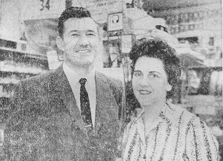 Week of May 17, 1962 &mdash; Don and Ruth Ann Hickok are the Merchants of the Week in Ulysses. They are the owners of Gambles, located on Main Street.