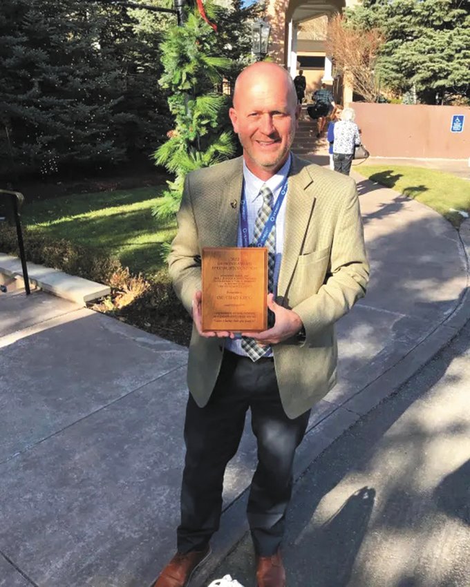 Dr. Chad Krug was previously the Assistant Superintendent in the Ulysses School District. He was recently honored by the Colorado Association of School Boards. The Demont Award was established to recognize administrators in districts with 1,500 students or less who will &ldquo;leave it better than they found it.&rdquo;