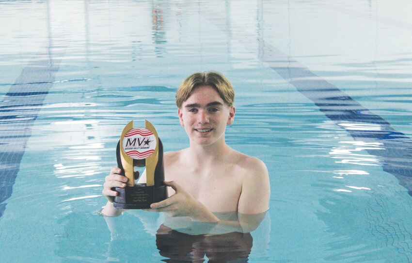 Thaxton Freeman has swam his way to the top with the Ulysses Shark Swim Team.