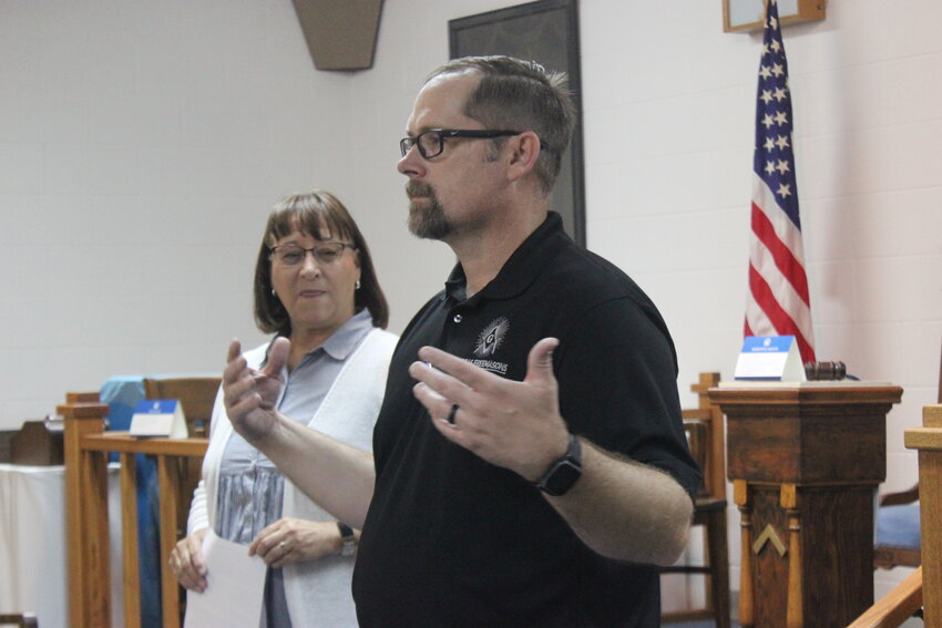Derik Hockett, Worshipful Master of Masonic Lodge No. 435, expressed the need for Freemasons in Grant County.