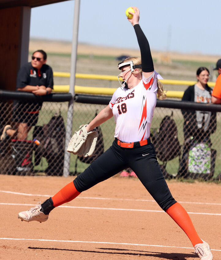 Ulysses High School pitcher Addi Harbor earned Sports in Kansas All-State Honorable Mention honors.