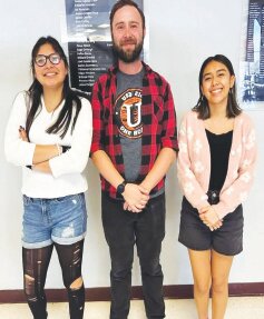 Ulysses High School students Miranda Vasquez and Galilea Martinez qualified to compete at the State Choir Competition in Wichita. Congratulations and good luck to this very talented duo. The girls are shown here with choir director Aaron Hammond.