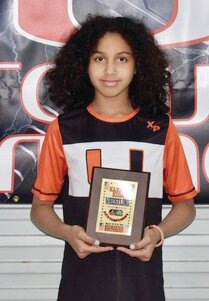 Melody Johnson wrestled 12u 70 pounds and placed 5th in state championships.