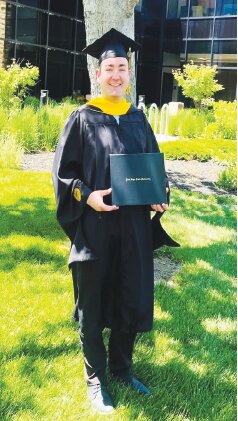 Slater Heglin, Grant County Bank, recently graduated from Fort Hays State University with a Master of Professional Studies.