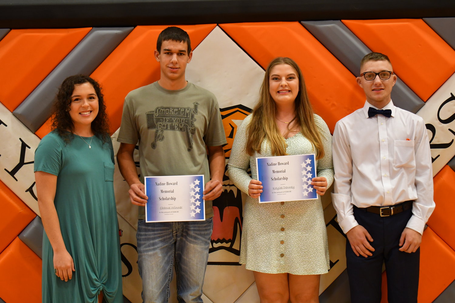 Senior Awards — Chance Winner and Kaylee Denney were given the Nadine Howard by Jordan Dawson and Justin Howard on Friday, May 13, 2022.