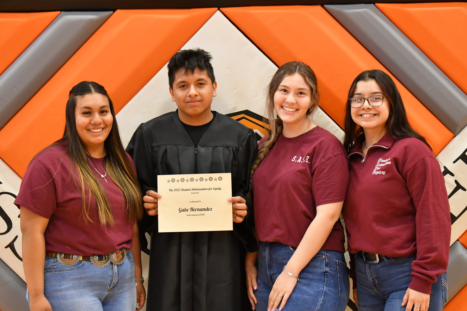 Senior Awards — Gabriel Hernandez was given the SAFE Scholarship on Friday, May 13, 2022.
