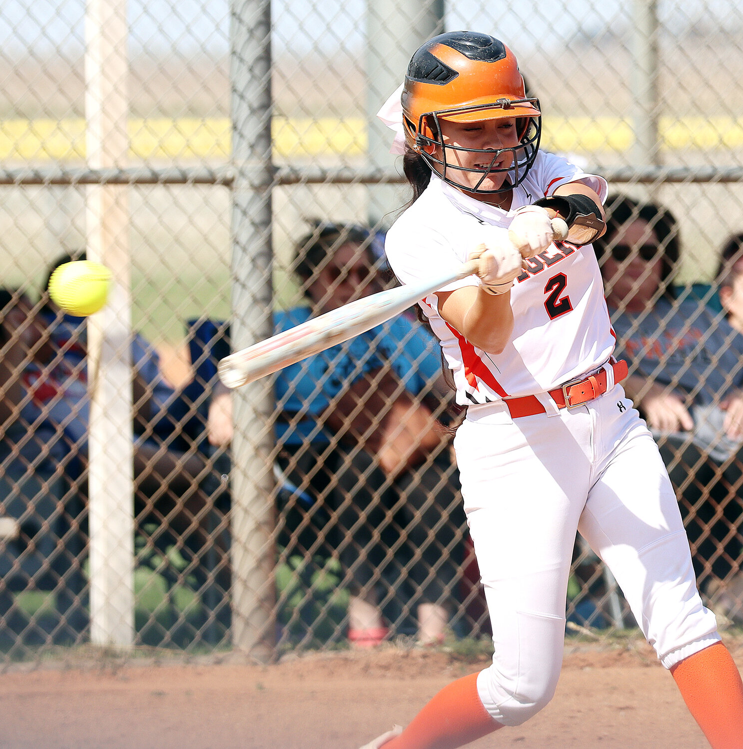 larissa Sianuqui had a single in game two against Cimarron.
