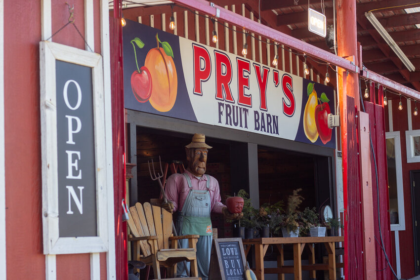 Prey’s Fruit Barn is open year round, and sells local food, art and housewares.