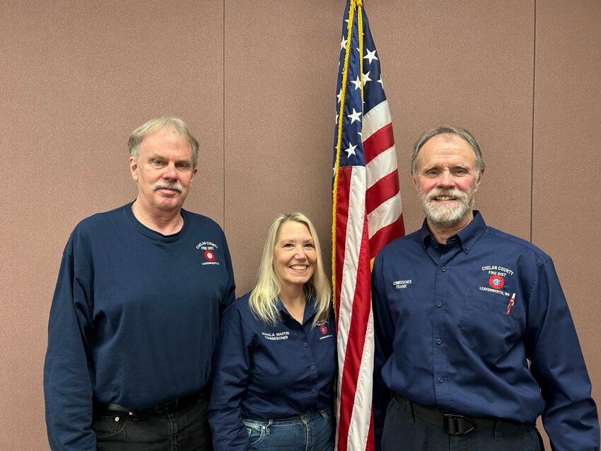 Chelan County Fire District #3 Commissioners John Dawson, Mahala Murphy-Martin, and Ross Frank.