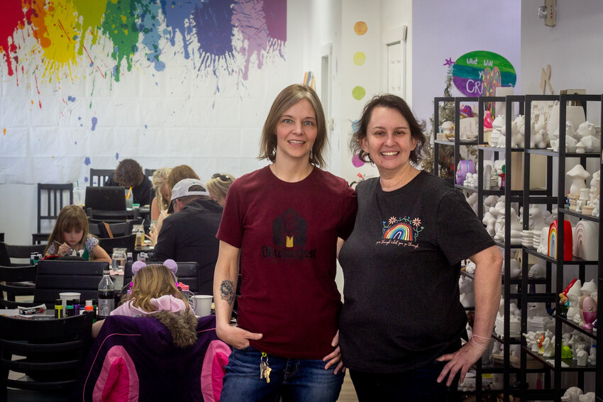 Owner Katie and her wife Kirstie Miethe spent one of their first dates painting pottery, and have made it a tradition to do it on every vacation, which inspired the idea for the Art Haus.