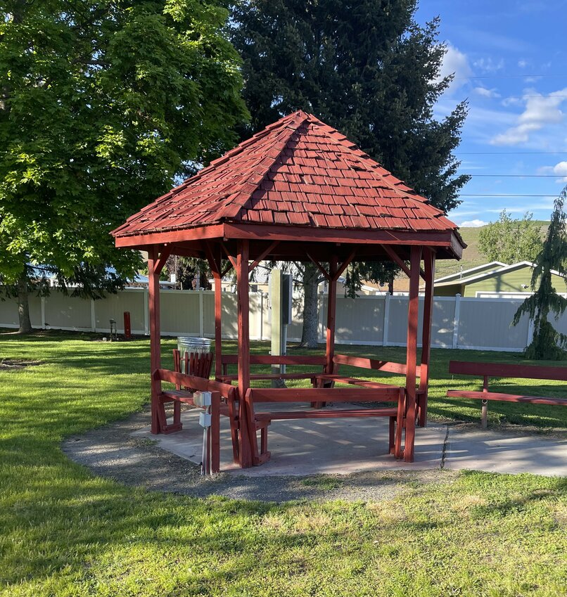 The Bouska Square gazebo is under council consideration for replacement.