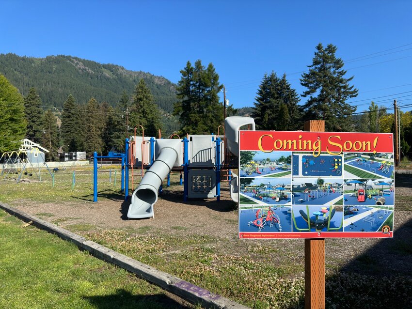 The former playground at the Osborn Elementary site will be replaced, with the new playground anticipated to be complete in six to eight weeks.