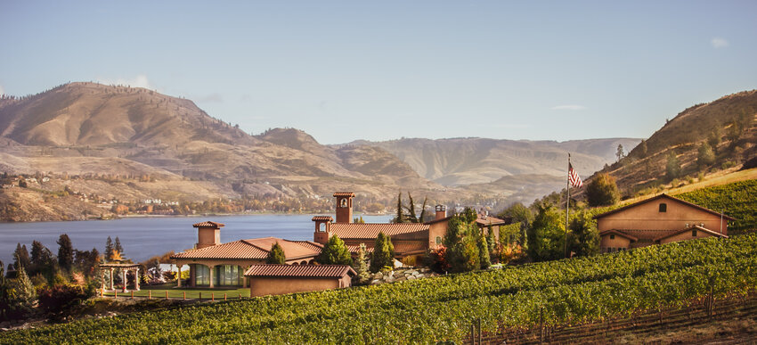 Tsillan Cellars winery overlooks Lake Chelan, Wash. The Italian-inspired estate, surrounded by award-winning vineyards, has recently dominated major wine competitions across the United States.