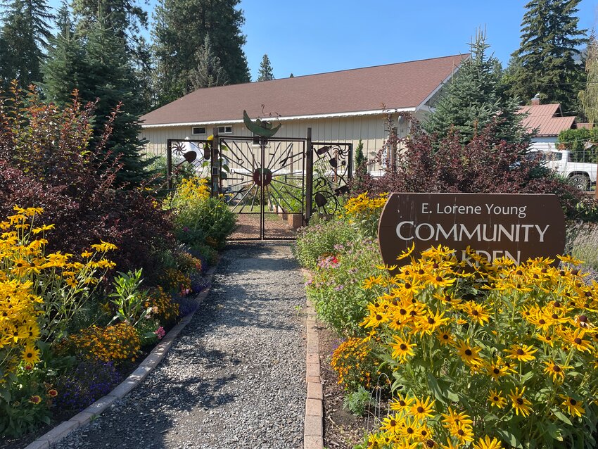 The community garden sits on the corner of 12th and Commercial. The lot was donated for education and stewardship purposes by the first female mayor of Leavenworth, E. Lorene Young.