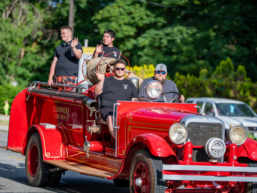 It wouldn’t be the graduating class of Cashmere High School without a few ATVs in the mix.
