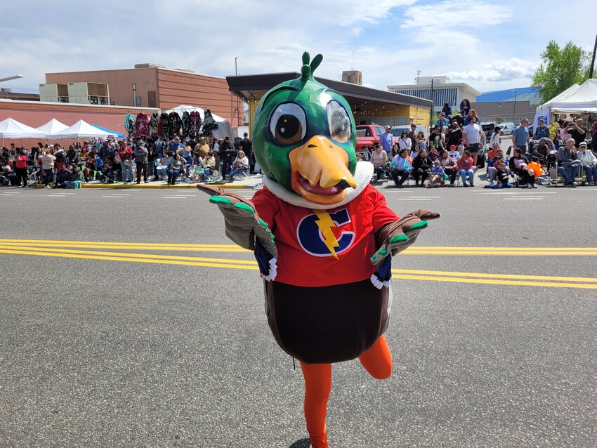 Chip the Duck, the mascot for Link Transit, is finally recovered from this year’s Apple Blossom and will be on hand for Kids’ Day on June 14.