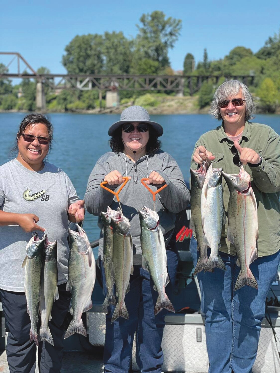 Pink salmon caught on the Snohomish River.
Courtesy Brianna Bruce, Livin’ Life Adventures