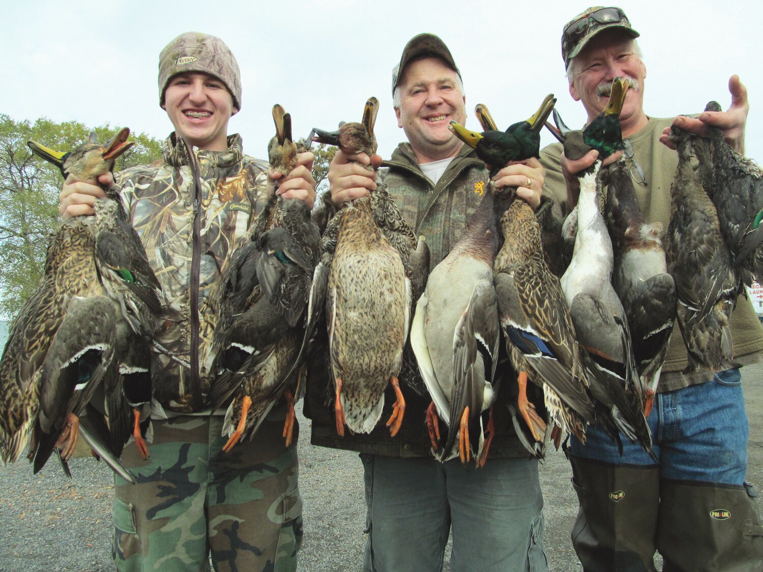A successful duck hunt.
Courtesy John Kruse