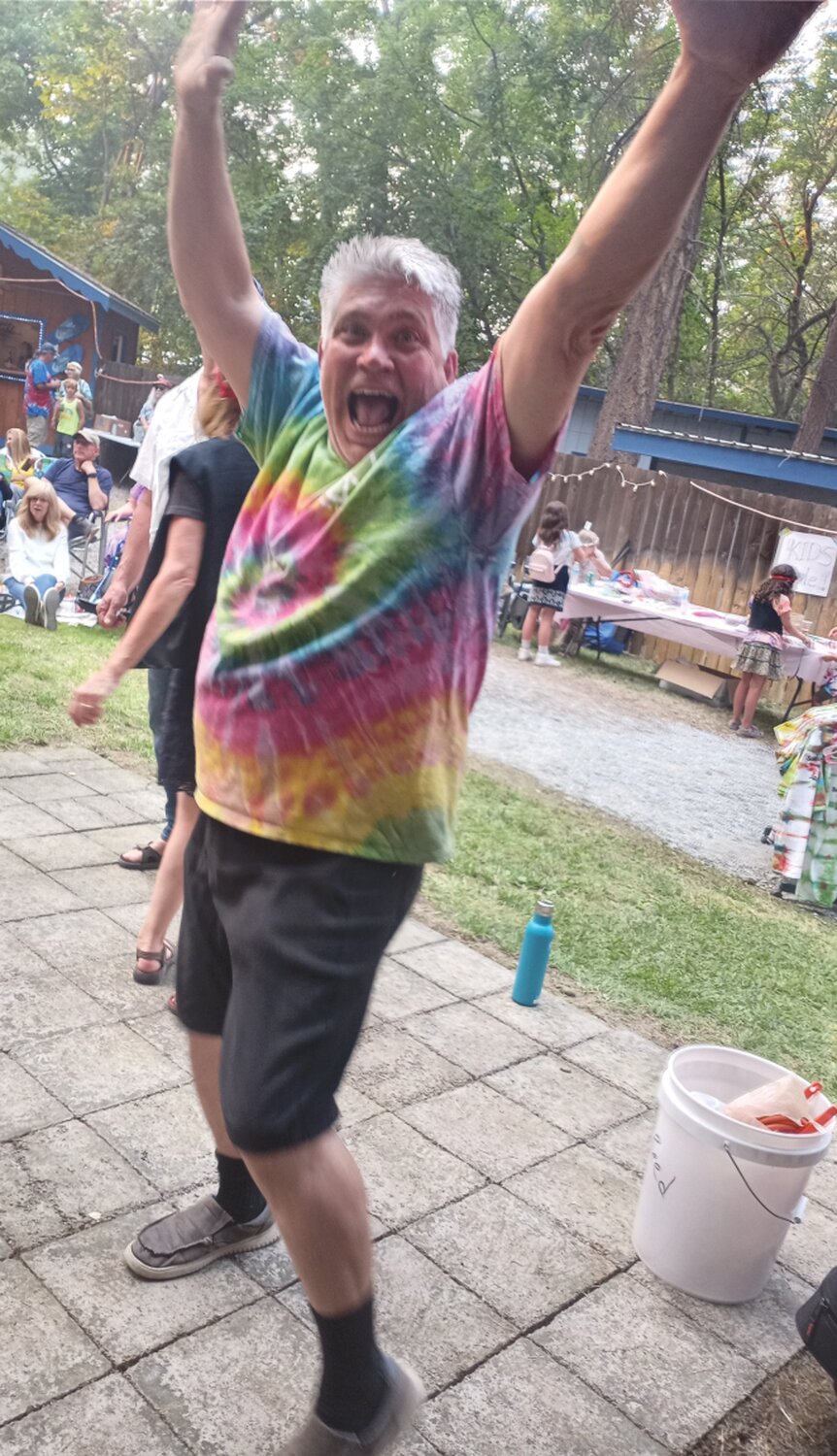 Greg Wright, drummer for Waterdog, shows off his dance moves.
Courtesy Catharine Morehead