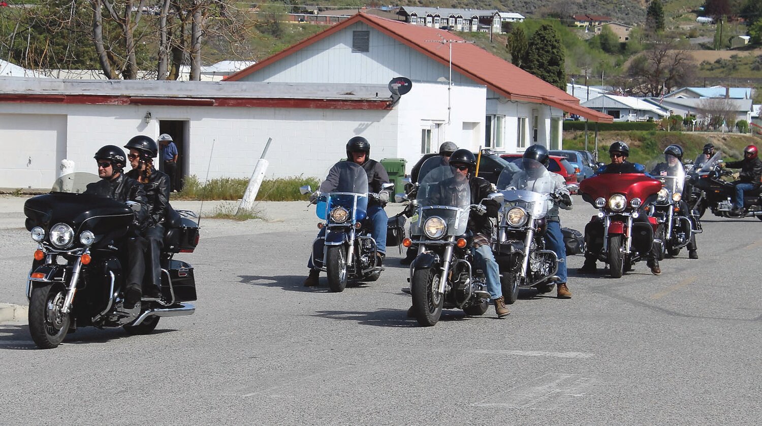 In a ride, similar to this Northwest Honor Flight poker run last April, the Legion Riders and guests collected 62 stuffed animals for first responders during their Teddy Bear Run  Saturday, July 22.
