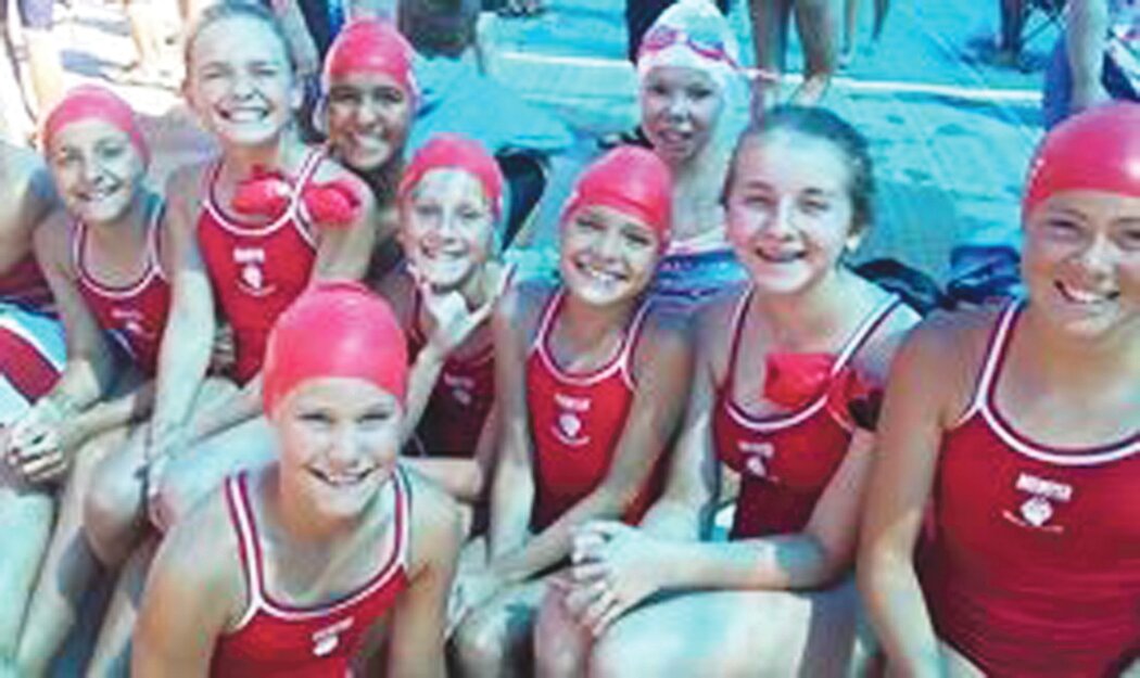 These young swimmers were part of the Brewster Bearacudas swim team that outscored the visiting Omak Manta Rays at a dual meet at the Brewster pool on July 6.