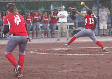 Yvette Sanchez struck out eight Panthers in the 13-0 win over Asotin.