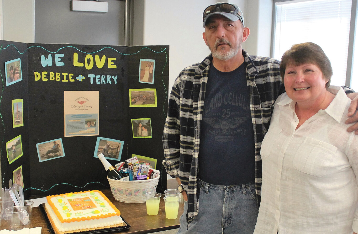 OCLTRG volunteers Terry and Debbie Parsons devoted the last two years to helping those who were affected by the fires in 2014 and 2015.