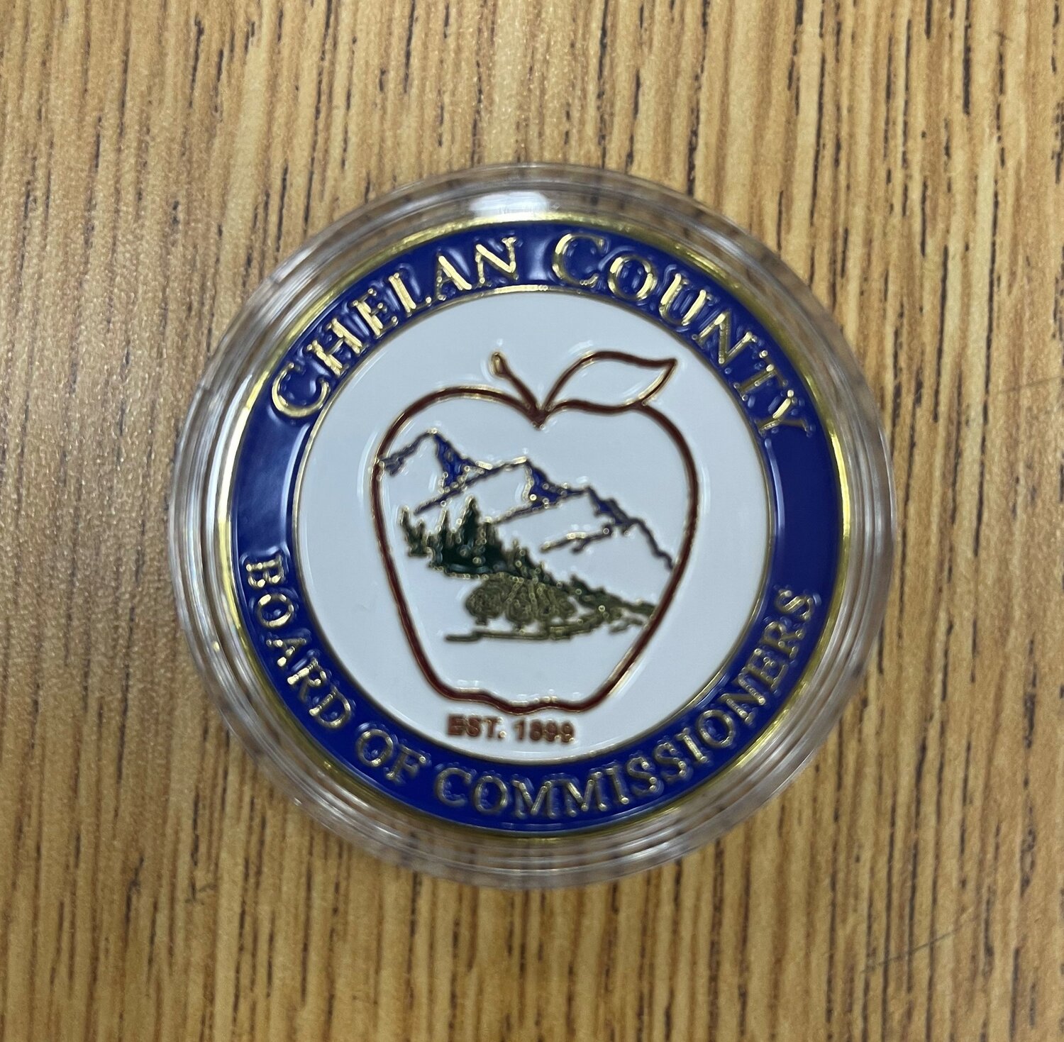 Each team member received a special challenge coin.
