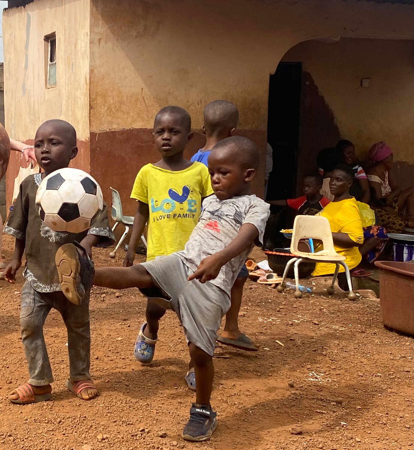 A generous donation from the Leavenworth Soccer Club provides Dream Again Home children with endless hours of entertainment.