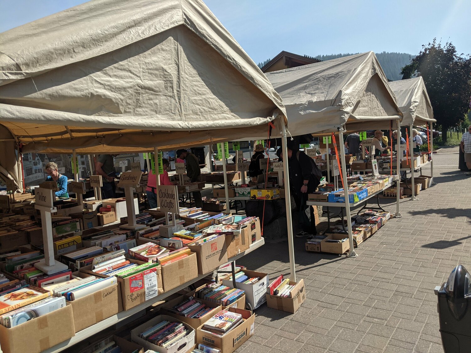 The library’s annual book flea market will be held again in Leavenworth on September 27