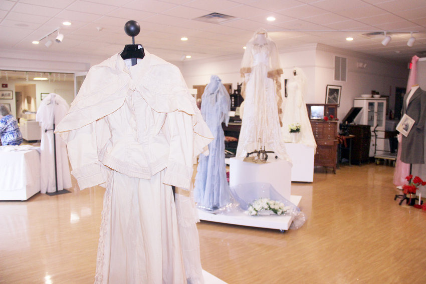 DRESSES OF HISTORY &mdash; An exhibition of bridal gowns and other wedding attire worn throughout Warren County&rsquo;s history will be on display at the Warren County History Museum in July and August. The museum is reopening to visitors for the first time after COVID shutdowns a year ago.   	Adam Rollins photo.