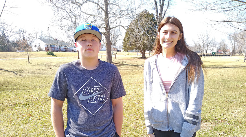 AMBASSADOR WINNERS &mdash; Wright City students Caden Crump and Aubyn Semler were named as the Wright City Ambassador program scholarship winners for 2021. Each of them received $1,000 as an award for group and individual community volunteer activities.