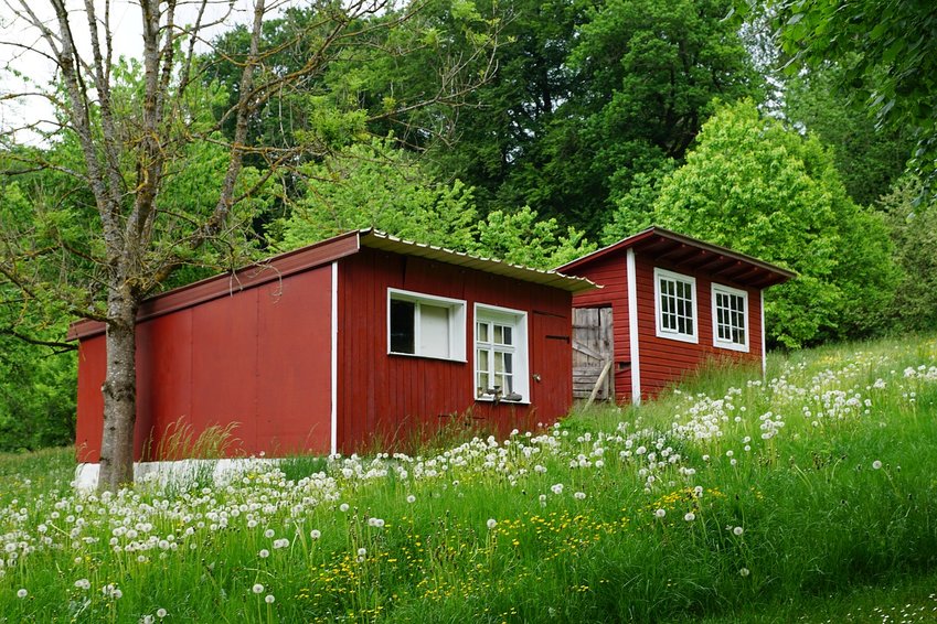 Stock image of an example tiny home. The structures can come in many different shapes and designs.