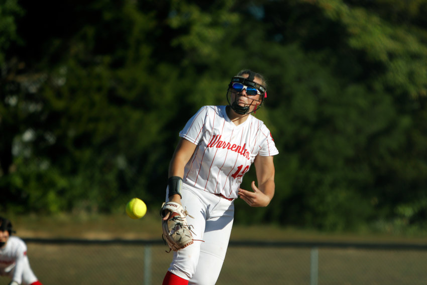 Kylie Witthaus delivers a pitch during last week's win over St. Charles.