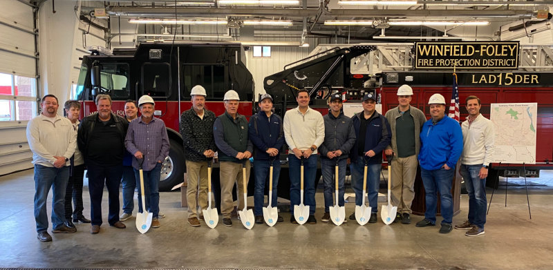FIBER GROUNDBREAKING &mdash; Gateway Fiber celebrated the upcoming expansion of its fiber internet network with a groundbreaking celebration hosted at a Winfield-Foley fire station, part of the rural region where Gateway is bringing its high-speed internet service.