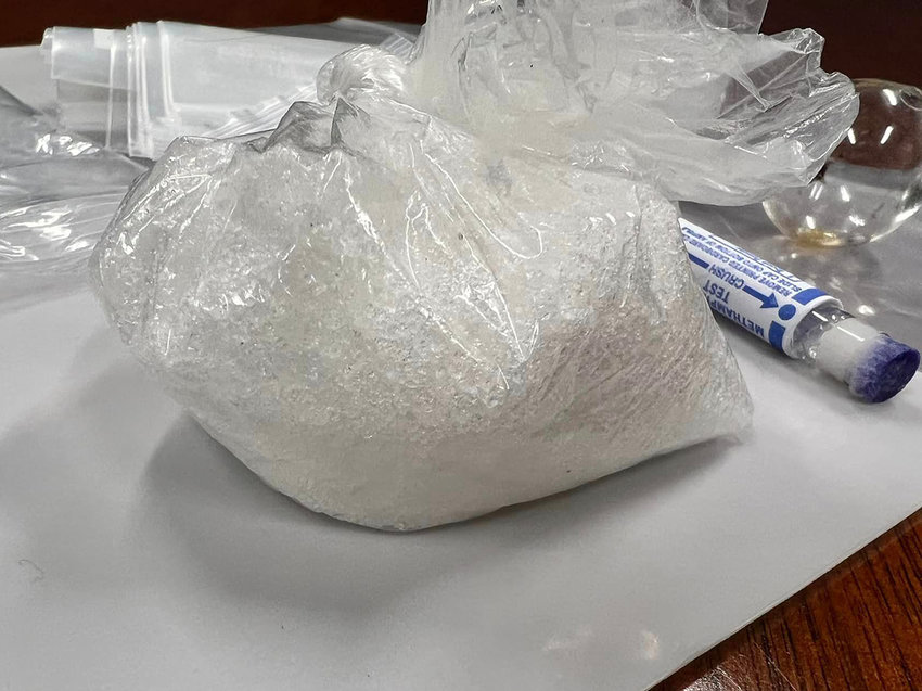 DRUG ARREST &mdash; The Warren County Sheriff&rsquo;s Department seized 41 grams of methamphetamine (about one-tenth of a pound) during a Jan. 5 traffic stop and arrest.